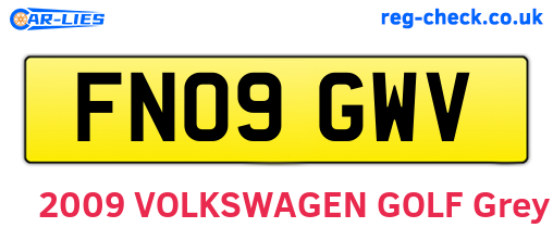 FN09GWV are the vehicle registration plates.