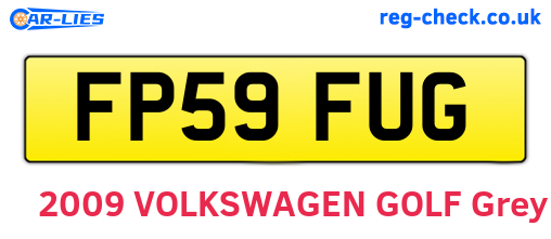 FP59FUG are the vehicle registration plates.