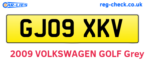 GJ09XKV are the vehicle registration plates.