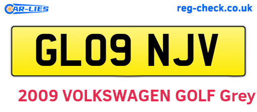 GL09NJV are the vehicle registration plates.