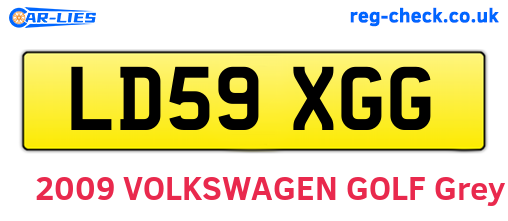 LD59XGG are the vehicle registration plates.