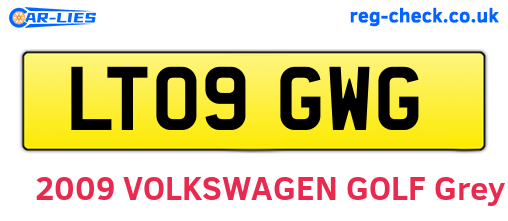 LT09GWG are the vehicle registration plates.