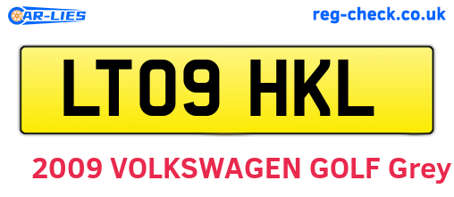 LT09HKL are the vehicle registration plates.