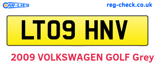 LT09HNV are the vehicle registration plates.
