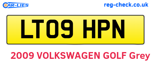 LT09HPN are the vehicle registration plates.