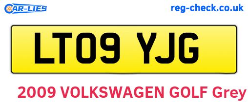 LT09YJG are the vehicle registration plates.