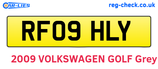 RF09HLY are the vehicle registration plates.
