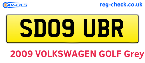 SD09UBR are the vehicle registration plates.