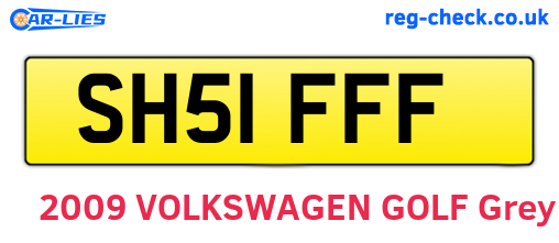 SH51FFF are the vehicle registration plates.