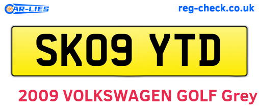 SK09YTD are the vehicle registration plates.