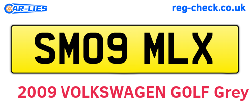 SM09MLX are the vehicle registration plates.