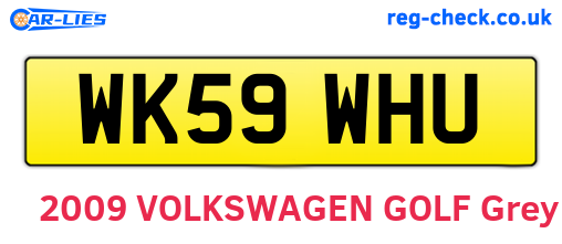 WK59WHU are the vehicle registration plates.