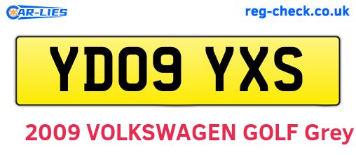 YD09YXS are the vehicle registration plates.