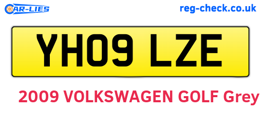 YH09LZE are the vehicle registration plates.
