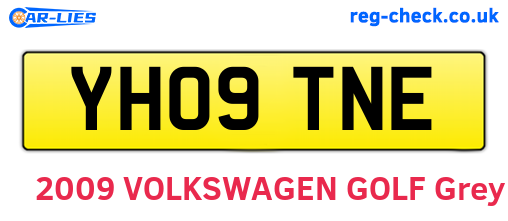 YH09TNE are the vehicle registration plates.