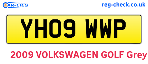 YH09WWP are the vehicle registration plates.