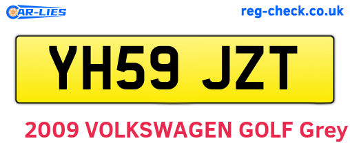YH59JZT are the vehicle registration plates.