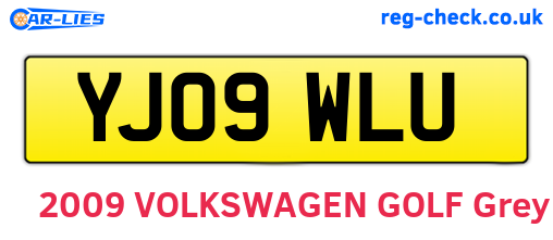 YJ09WLU are the vehicle registration plates.