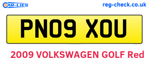 PN09XOU are the vehicle registration plates.