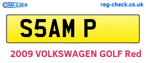 S5AMP are the vehicle registration plates.