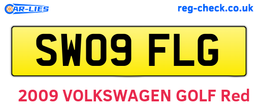 SW09FLG are the vehicle registration plates.