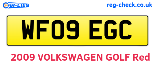 WF09EGC are the vehicle registration plates.