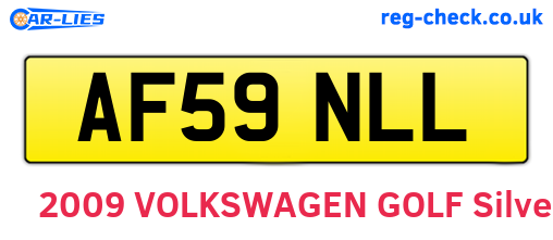 AF59NLL are the vehicle registration plates.