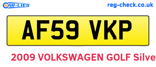 AF59VKP are the vehicle registration plates.