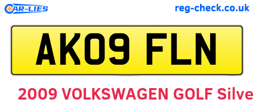 AK09FLN are the vehicle registration plates.