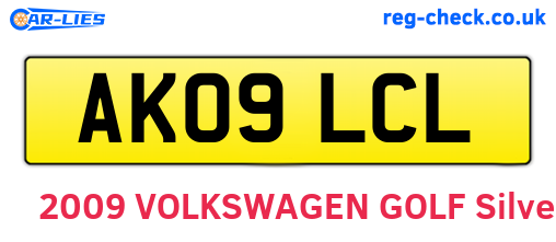 AK09LCL are the vehicle registration plates.