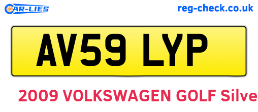 AV59LYP are the vehicle registration plates.