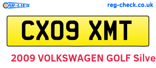 CX09XMT are the vehicle registration plates.