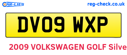 DV09WXP are the vehicle registration plates.