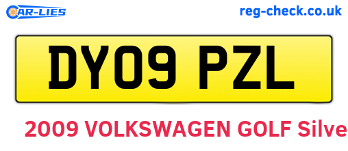 DY09PZL are the vehicle registration plates.