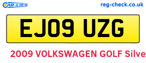 EJ09UZG are the vehicle registration plates.