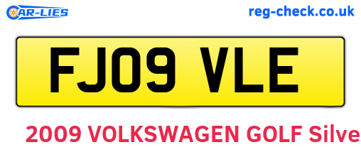 FJ09VLE are the vehicle registration plates.