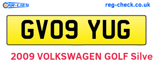 GV09YUG are the vehicle registration plates.