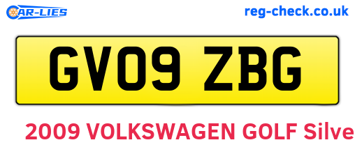 GV09ZBG are the vehicle registration plates.