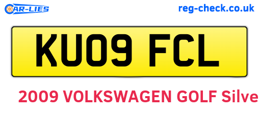 KU09FCL are the vehicle registration plates.