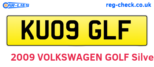 KU09GLF are the vehicle registration plates.
