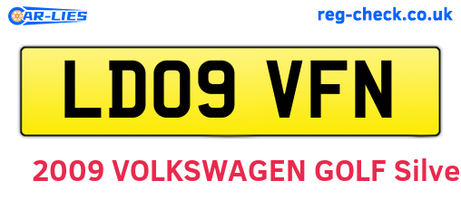 LD09VFN are the vehicle registration plates.