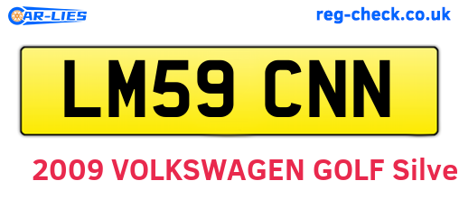 LM59CNN are the vehicle registration plates.