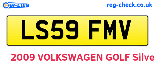 LS59FMV are the vehicle registration plates.