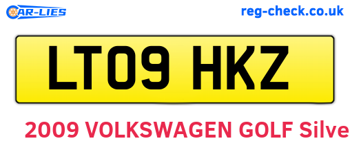 LT09HKZ are the vehicle registration plates.