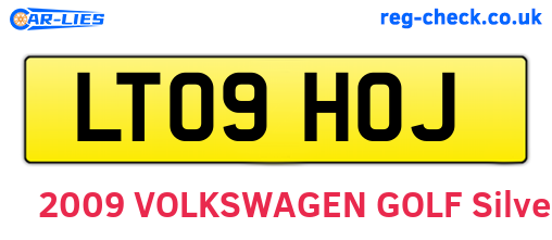 LT09HOJ are the vehicle registration plates.
