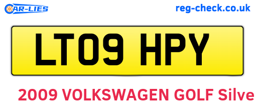LT09HPY are the vehicle registration plates.