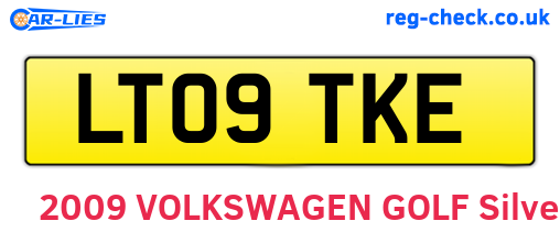 LT09TKE are the vehicle registration plates.
