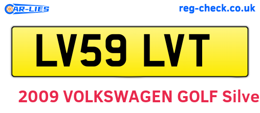 LV59LVT are the vehicle registration plates.