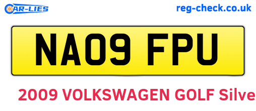 NA09FPU are the vehicle registration plates.