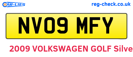 NV09MFY are the vehicle registration plates.